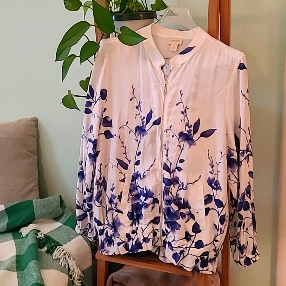 NWOT Chico's bomber sryle jacket